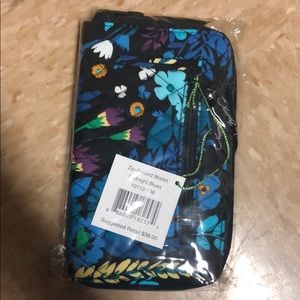 NWT Vera Bradley Zip-around Wallet Midnight Blues
